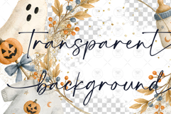 Baby Halloween Watercolor Clipart Product Image 2