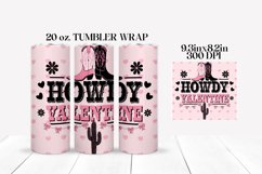 Howdy Valentine Valentine&#039;s Day Love Tumbler Wrap Product Image 2