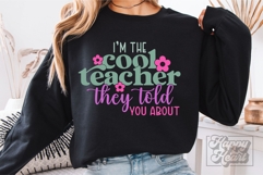 Im The Cool Teacher They Told You About SVG PNG Product Image 2