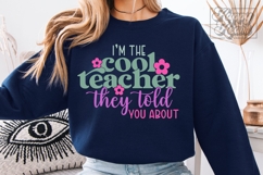 Im The Cool Teacher They Told You About SVG PNG Product Image 5