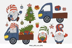 Holiday Gnomes - Christmas Line Art Clip art & Patterns Product Image 4