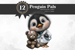 Baby Penguin Pals in Jobs Clipart Set Product Image 3