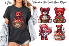 Whimsical Cute Teddy Bear Clipart Png Product Image 1