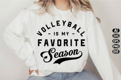 Volleyball is my Favorite Season Svg Design Product Image 1