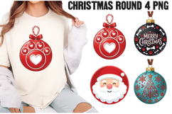 Christmas Round Png clipart Product Image 1
