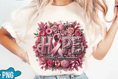 Hope Breast Cancer Awareness PNG Designs Product Image 3