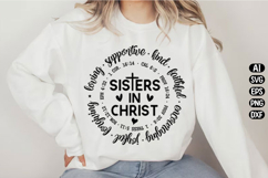 Sisters in Christ Christian Svg Design Product Image 3