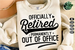 Retired Permanently Out of Office Svg Design Product Image 2