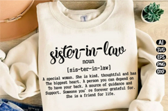 Sister in law Definition Svg Design Product Image 3