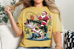 Christmas Fishing Sublimation Product Image 2