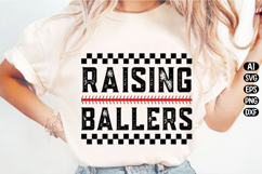 Baseball Mom Checkered Svg Design Product Image 1