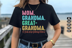 Comfort Colors Mom Grandma Svg Design Product Image 2