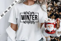 Warm Winter Wishes Svg, Christmas Svg Designs Product Image 2