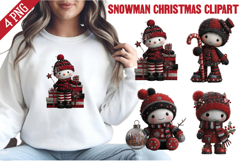 Snowman Christmas clipart Png Product Image 1