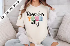 Remember Your Why Svg, Motivation Svg Designs Product Image 2
