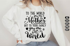 You Are The World Mother Svg Design Product Image 2