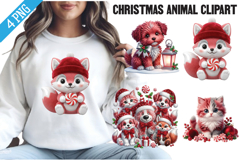 Christmas Animal Clipart Png Product Image 1