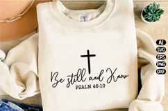 Be Still and Know Svg Design Product Image 3