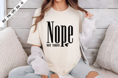 Nope Not Today Svg, Motivation Svg Designs Product Image 1