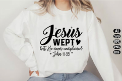 Jesus Wept Christian Svg Design Product Image 3