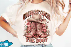 Give Breast Cancer The Boot PNG Designs Product Image 3