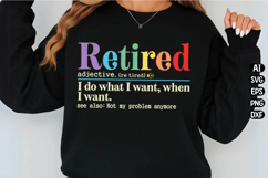Retired Definition Funny Svg Design Product Image 3