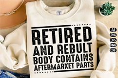 Retired and Rebuilt Svg Design Product Image 1