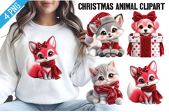 Christmas Animal Clipart Png Product Image 1