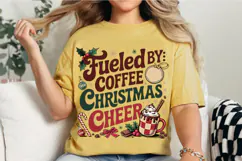 Fueled By Coffee And Christmas Cheer PNG Designs Product Image 2