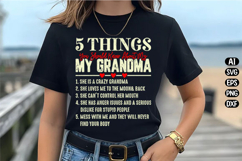 5 things you should know about my grandma Svg Design Product Image 3