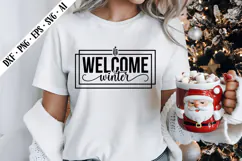 Welcome Winter Svg, Christmas Svg Designs Product Image 1