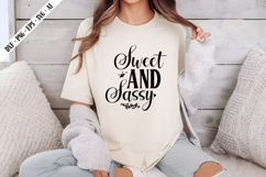 sweet and sassy Svg, Sarcastic Svg Designs Product Image 3