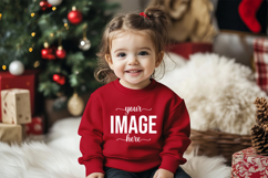 Christmas Sweatshirt Mockup, Christmas Baby Mockups Product Image 1