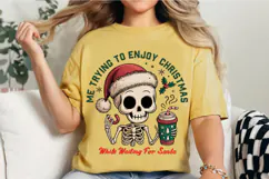 Funny Waiting for Santa Snowman PNG Designs Product Image 2