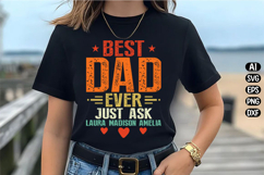 Personalized Best Dad Ever Svg Design Product Image 2