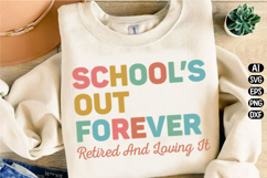 Teacher Retirement Svg Design Product Image 3