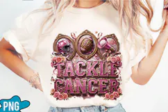Football Tackle Cancer Sublimation Product Image 3