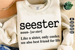 Seester Definition Sister Svg Design Product Image 3
