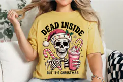Dead Inside But It is Christmas PNG Designs Product Image 2