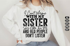Funny Sister Quote Svg Design Product Image 2