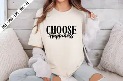 Choose Happiness Svg, Motivation Svg Designs Product Image 2