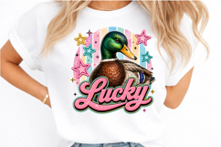 Lucky Duck Retro PNG Designs Product Image 2