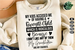 Funny Grandma Favorite Grandchild Svg Design Product Image 2