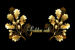 Symmetrical golden oak branches Product Image 1