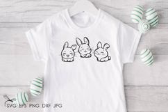 Cute Easter Bunny svg files for cricut Product Image 2