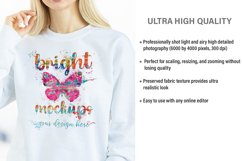 Gildan 18000 Sweatshirt Mockup White Product Image 2