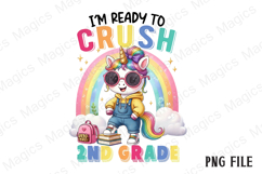 2ND Back to School Unicorn Sublimation Product Image 1