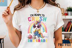 2ND Back to School Unicorn Sublimation Product Image 2