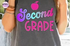 2nd Grade Teacher png, Back to School School Sublimation Product Image 7