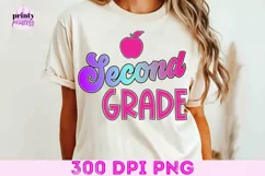 2nd Grade Teacher png, Back to School School Sublimation Product Image 6